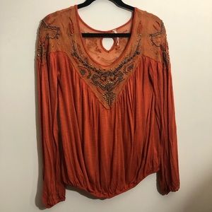Free People Embellished top